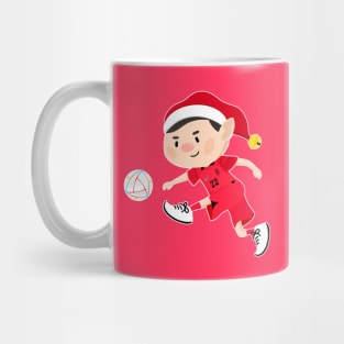 South Korea football Christmas elf. Football World Cup soccer t-shirt Mug
